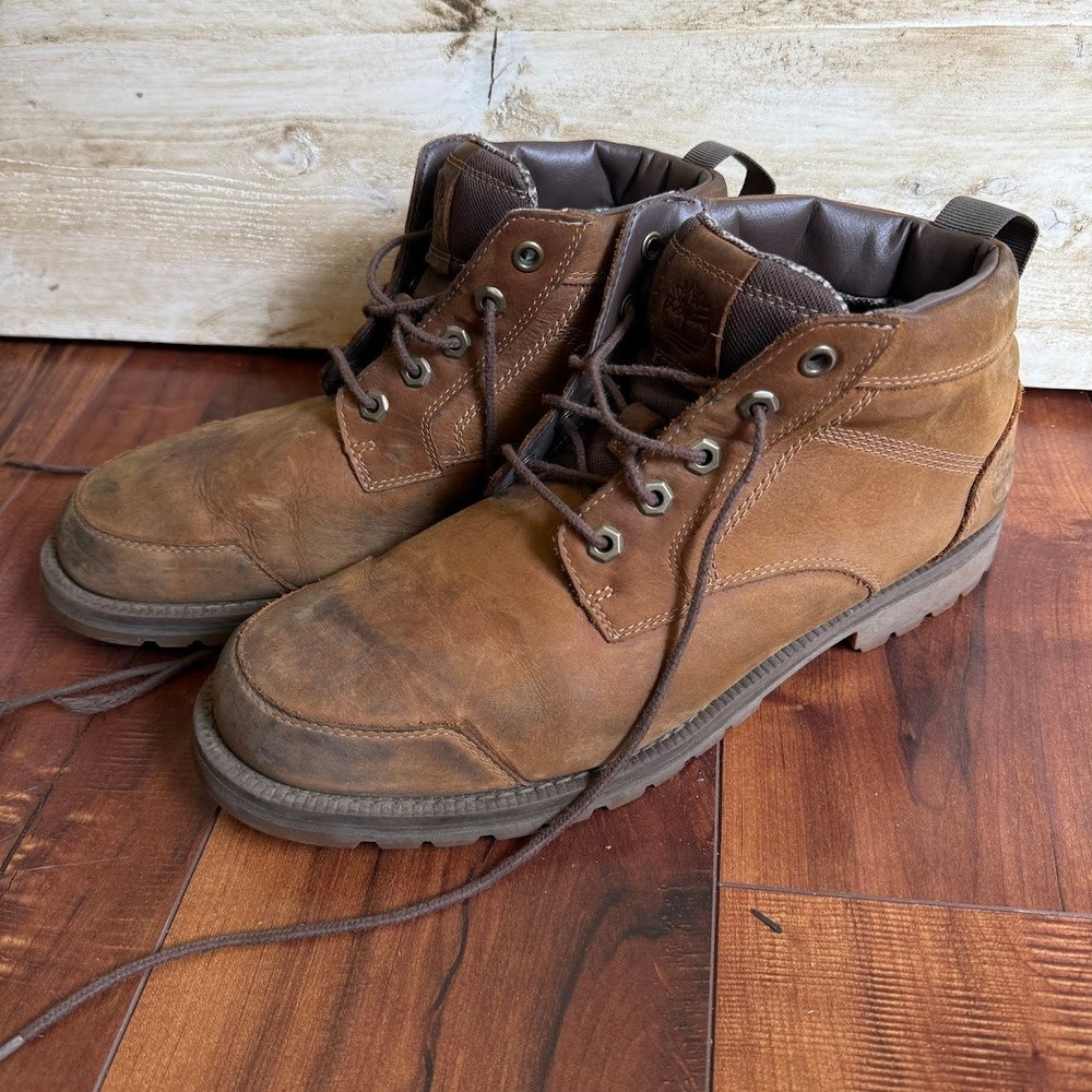 Timberland Larchmont II Chukka Boots Brown Leather Ankle Mens 11